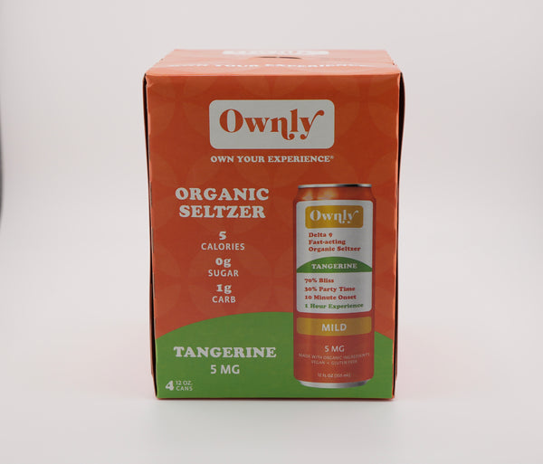 Tangerine 5 mg ∆9 Seltzer - MILD STRENGTH