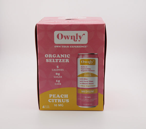 Peach Citrus 10 mg ∆9 Seltzer  -  MILD STRENGTH