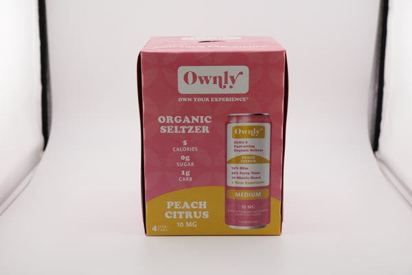 Peach Citrus 10 mg ∆9 Seltzer  -  MILD STRENGTH