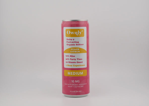 Peach Citrus 10 mg ∆9 Seltzer  -  MILD STRENGTH