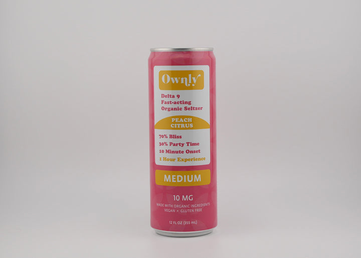 Peach Citrus 10 mg Seltzer  -  MEDIUM STRENGTH