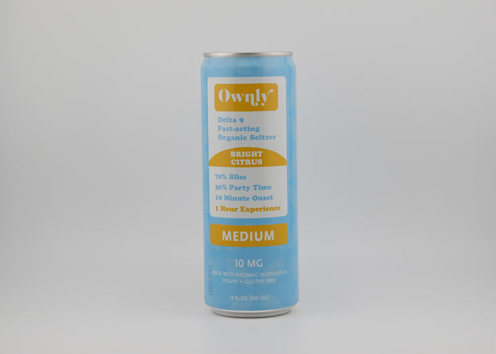 Bright Citrus 10 mg Seltzer  -  MEDIUM STRENGTH