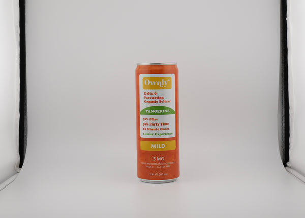 Tangerine 5 mg ∆9 Seltzer - MILD STRENGTH