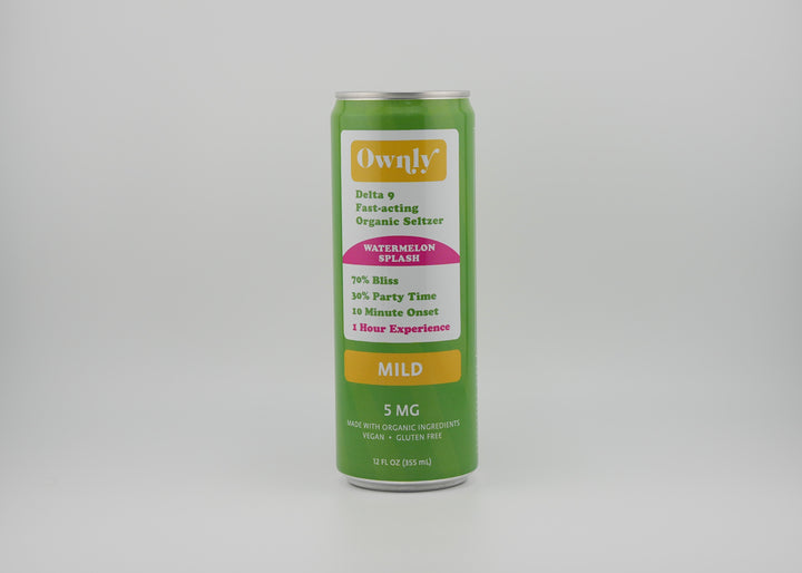 Watermelon Splash D9 5 mg Seltzer  -  MILD STRENGTH