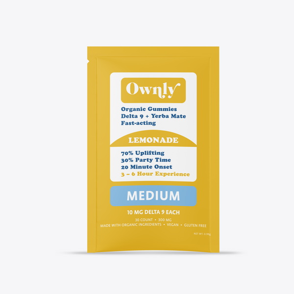 Lemonade THC Gummies- MEDIUM STRENGTH