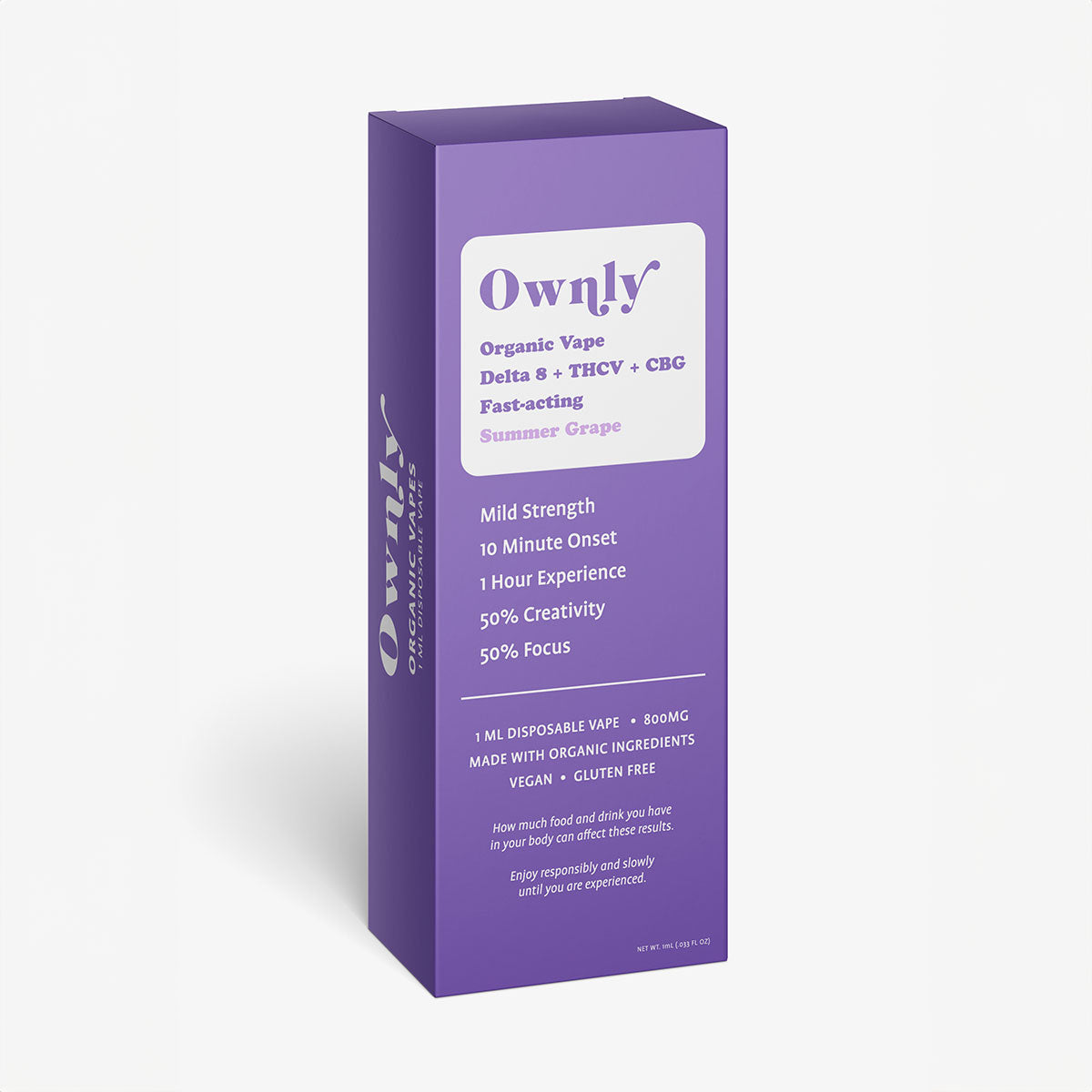 Summer Grape Vape Pen - MILD STRENGTH Ownly Organic Summer Grape Vape Pen - MILD STRENGTH Ownly Organic